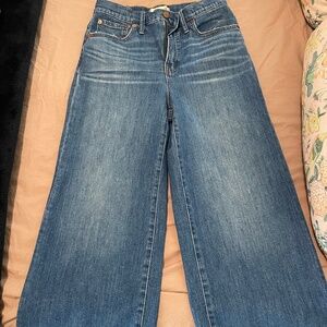 Madewell Wide Leg Crop Jeans